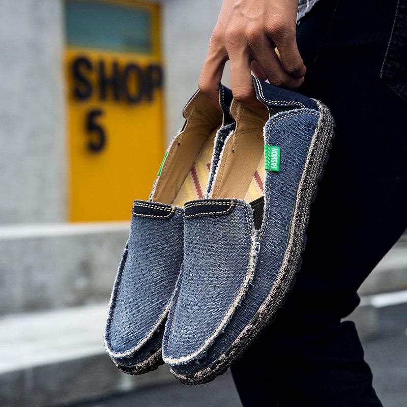 New cloth shoes casual rubber sole outdoor canvas shoes black beanie shoes