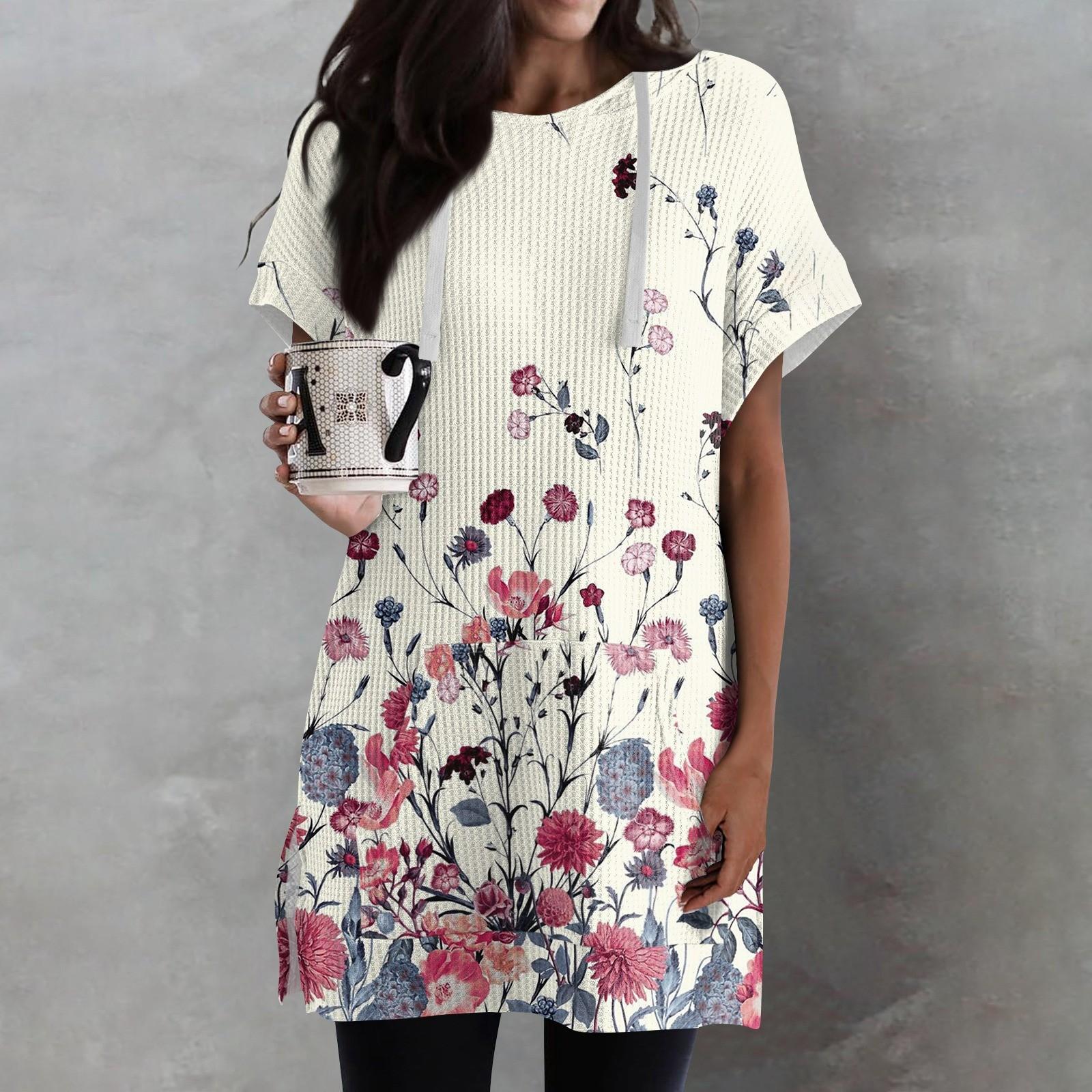 Женские свободные рубашки с принтом — фото 7