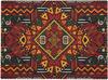 Vibrant African American Festival Tablecloth Tribal Ethnic Pattern Cultural Table Cover for Dining Kitchen Holiday Party