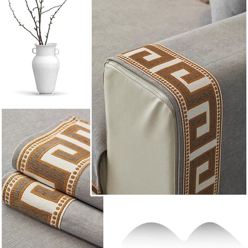 Four Season Universal Anti Slip Sofa Cushion Sofa Bed Combination Sofa Cover Chenier Chinese Style Dust-proof Couch Mat Decor