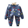 Childrens Warm Milk Silk Pajamas With Animal Prints For Autumn And Spring