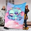 Minnie Mouse Flannel Fleece Blanket Cozy Warm Throw Blanket For Couch Bed Travel All Season Use