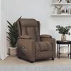 VidaXL Electric Recliner Armchair Brown Fabric 3098781