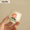 2pc/lot Hand-painted Longevity Peach Teacup Elegant Tea Bowl Tea Cup Set Tea-tasting Smelling Cup Jianzhan Master Cups Gift 65ml