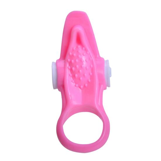 Tongue Silicone Ejaculation Delay Cock Lock Vibration Penis Ring Men Sex Toy