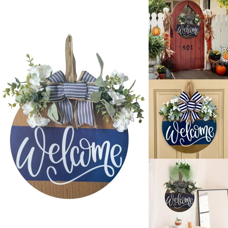 Handcrafted Wooden Letter Bowknot Holiday Garlands User friendly Door Or Wall Hanging For Seasonal Homes Decoration