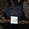 Great LOUIS VUITTON Scarf Escharpe Giant Monogram Jungle Black beige M75885 Used
