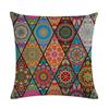 Mandala Pillowcase Square Cushion Cover Pillow Double Sided Ethnic Flower Bohemian Office Sofa Pillow