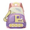 Backpack Cartoon Childrens With Excavator Design And Letter Print For Daily Use