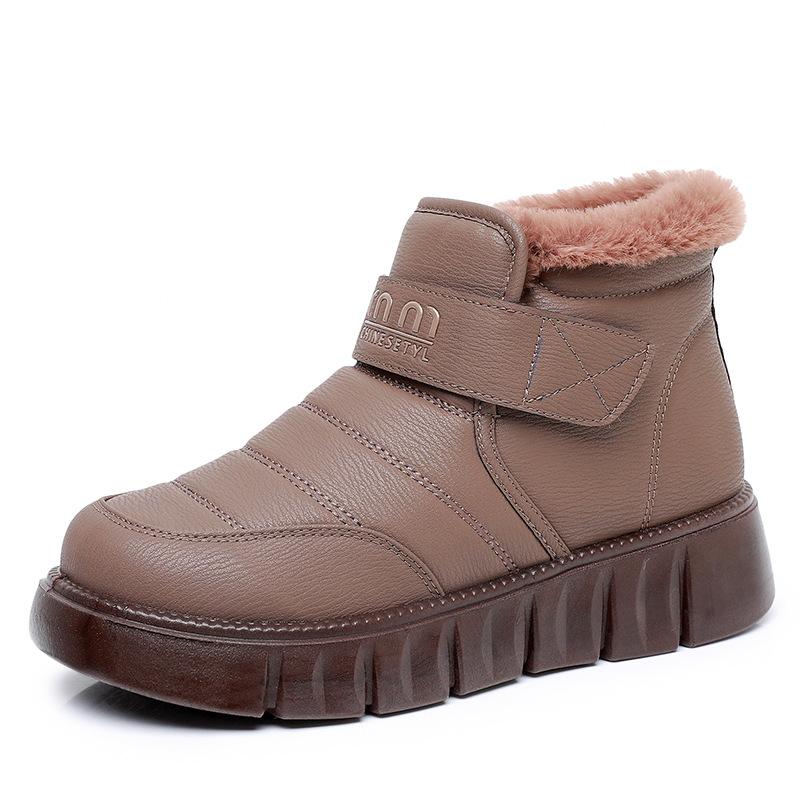 

Женские легкие зимние утепленные ботинки на массивной подошве, комбинированные шерсть-мех, противоскользящие, с амортизацией, повседневные спортивные хлопковые ботинки 41 хаки