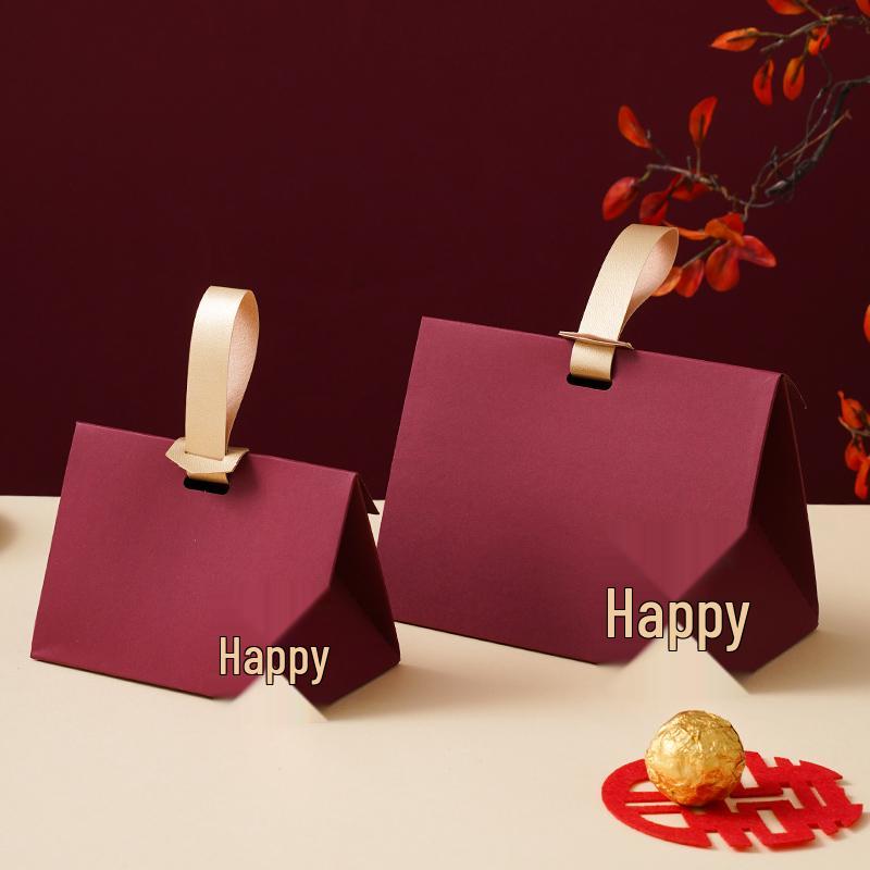 Creative 2026 Wedding Favor: Handheld Gift & Candy Box Small - 10 Pack