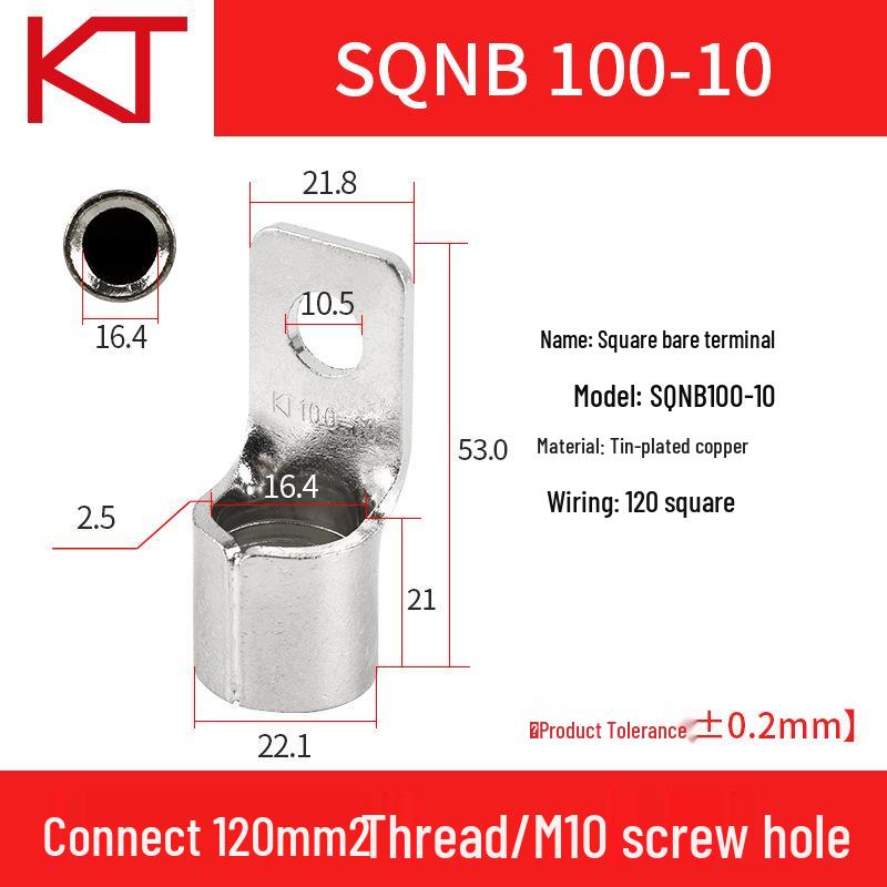 Kaitong SQNB Copper Lug Terminal - Multiple Sizes Available