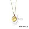 Best-Selling Lucky Bag Pendant Necklace: Elegant Gold Round Charm for Women