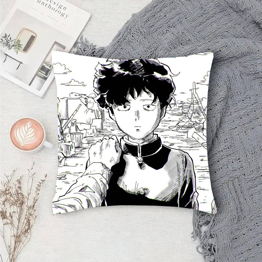Shigeo Kageyama Manga Mob Psycho 100 Pillow Case Sofa Cushion Cover Room Home Decoration