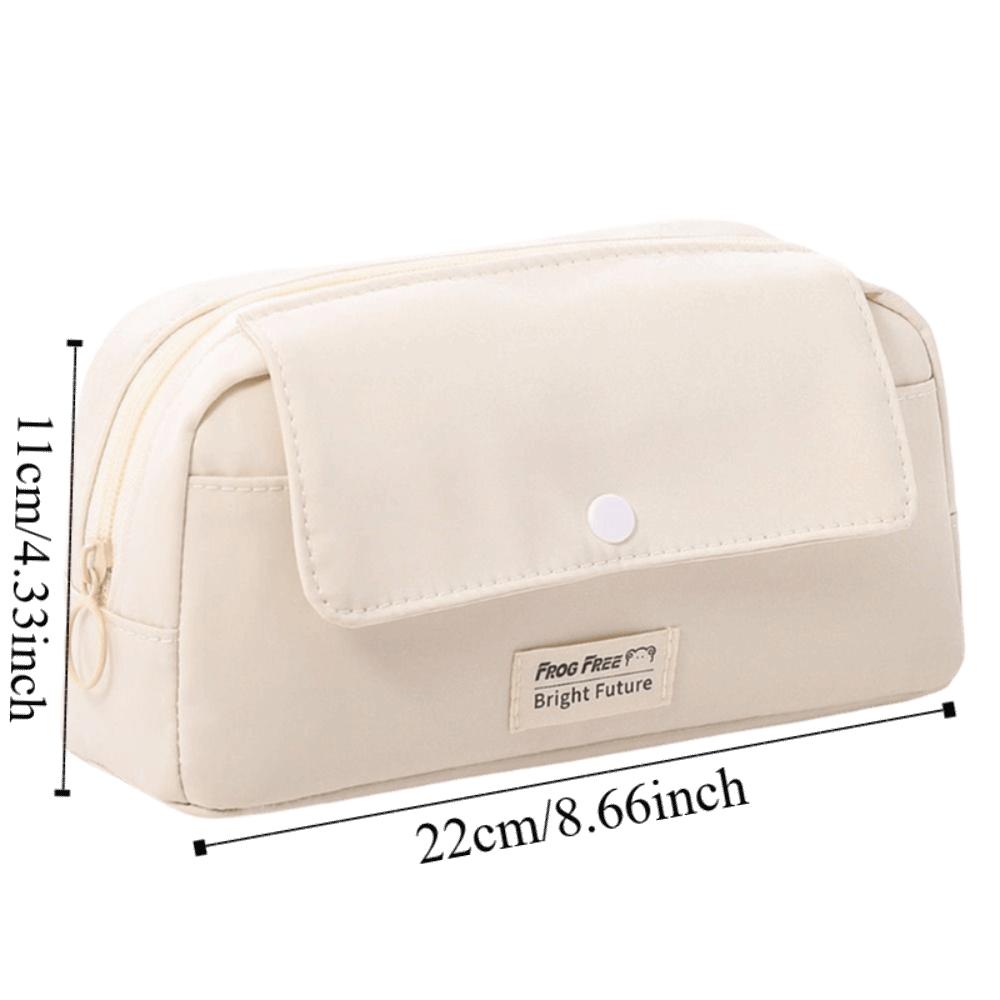 Solid Color Stationery Bag Cute Cartoon Storage Bag Advanced Pencil Case  School Supplies