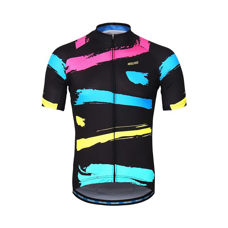 Mens Womens Cycling Jersey Set Breathable Quick-Dry Mountain Road Bike Short Sleeve Top Shorts