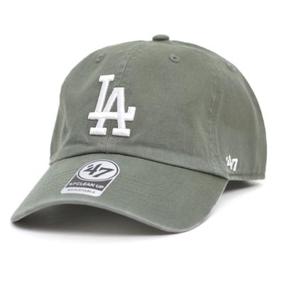 47 Brand Men's CLEANUP LA Los Angeles Dodgers Moss/White Casual Cap