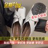 Hollow bag head cool slippers comfortable square head wedge heel women's slippers 2025 summer wear casual Muller slippers women's