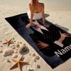 Custom Name Ultra-Soft Beach Towel with Wednesday Theme,Ideal for Pool - Camping, Diving - Perfect Travel Essential, Vibrant Beach Towel.