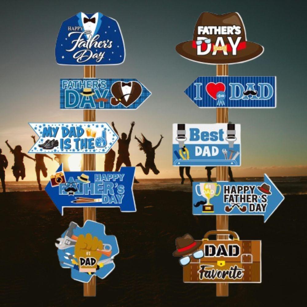 Festival Pointing Signs Paper Father's Day Ornament  Happy Father's Day Decor