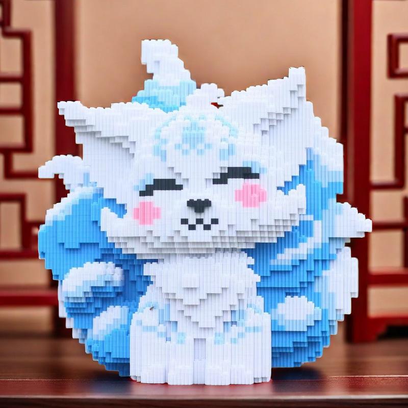 

Nine-Tailed Fox Puzzle Building Blocks: Mind Training and Educational Gift Set for Early Learning.