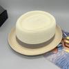 straw jazz hat for Men's and Women's Handmade Woven Sunshade Jazz Straw Hat with Summer Hat Binding and Color Matching Design