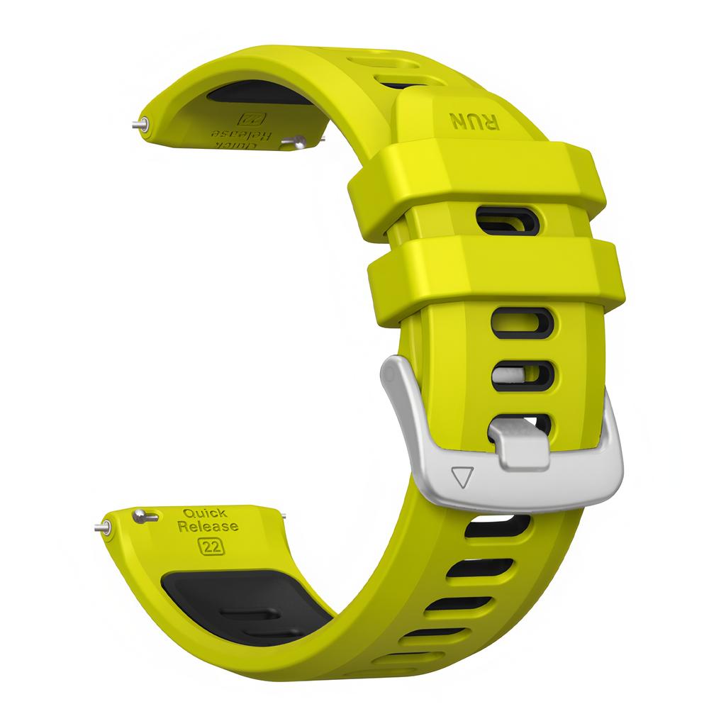 22mm Two-Tone Silicone Watch Band For Suunto Run/RACE S/Ocean/Vertical Sport Strap Bracelet For Suunto 5 9 Peak Pro Wristband