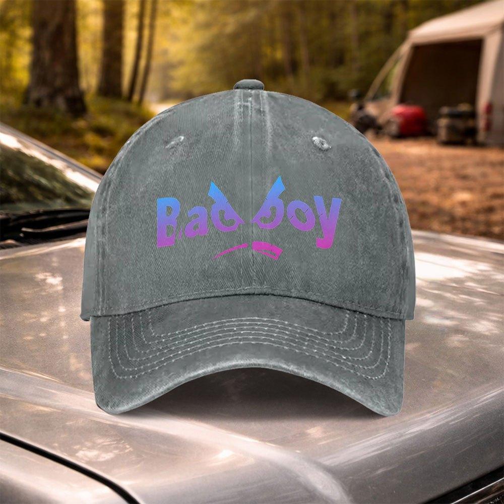 Bad Boy Vintage Baseball Cap  Adjustable Washed Unisex Hat for Unisex  Women Weddings Parties Festivals Sports