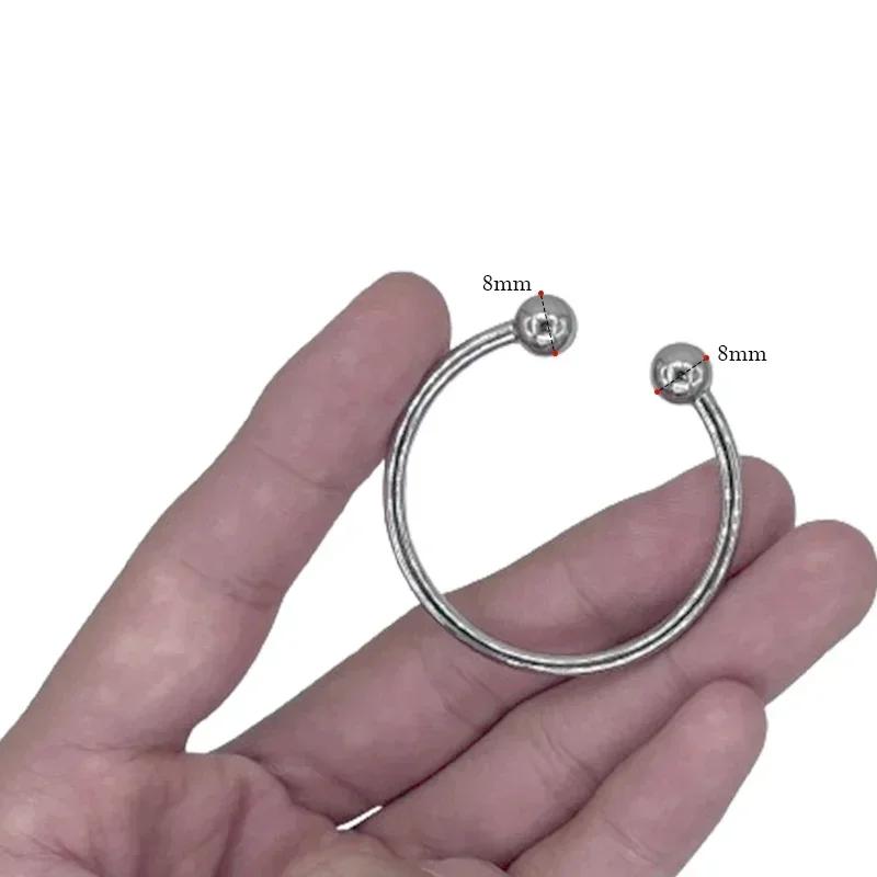 Penis Rings Stainless Rings Head Glan Stimulating Adult Products Male Sex Toys Metal Ring Sex Toys for Men Delay Ejaculation