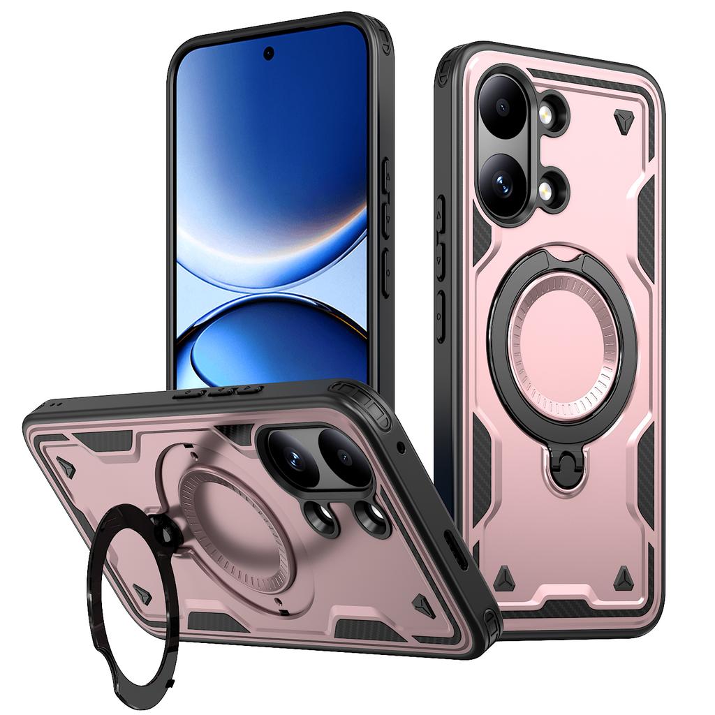 Armor Shockproof Case For Xiaomi Poco X8 Pro Max Redmi Turbo 5Max 360° Rotating Magnetic Stand TPU Plastic Phone Cover Fundas
