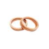 Copper Flat Washer M25 Seal Gasket Inner Diameter 25mm Sealing Ring Thin Sheet T3 Red Copper Washer(25x31x3 (5pcs))