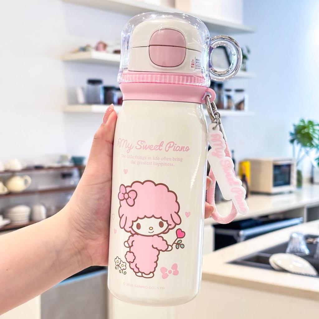 Sanrio Kids Stainless Steel Cartoon Thermos Cup - Cute, Portable, Direct Drink Design