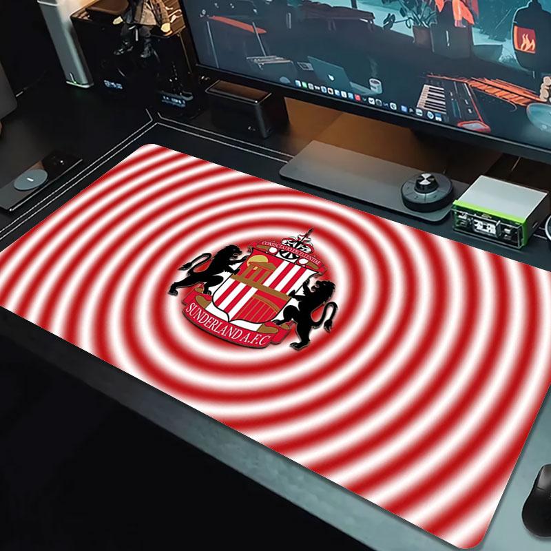 Sunderland A.F Large Size Mouse Pad Large Gaming Table Cushion Non-slip Laptop Tablet Big Mousepad XXL Mat Mini PC Playmat With Lock Edge