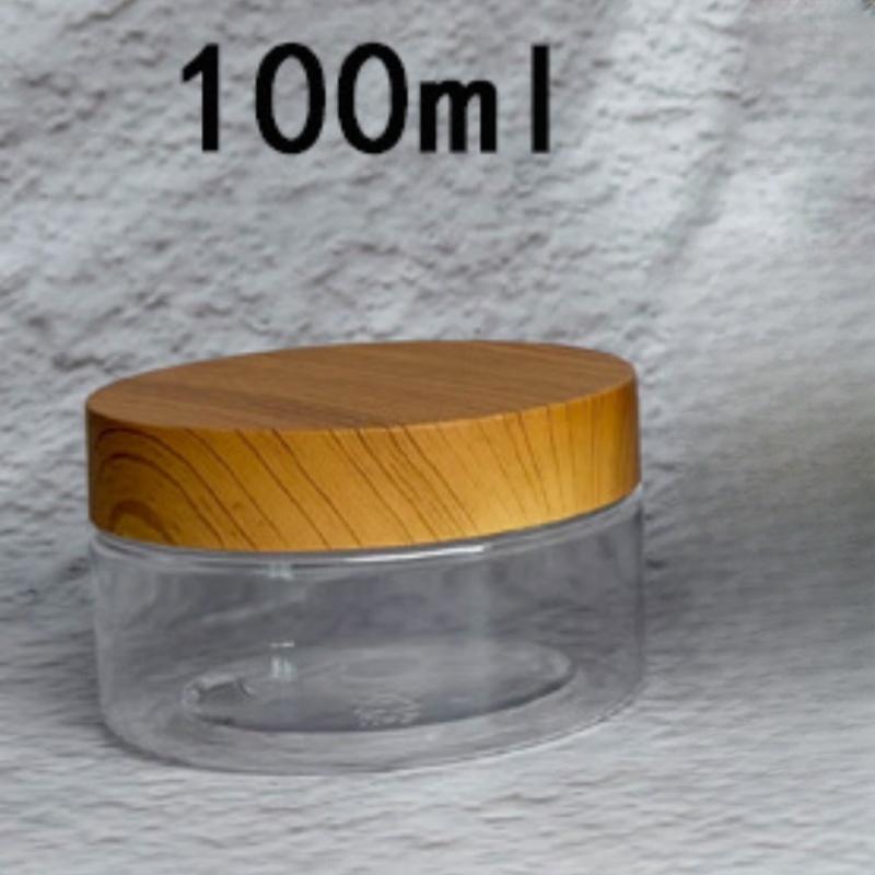 Face Cream Storage Jar Plastic Jars Round Clear Cosmetic Container with Lids, Eternal Moment Slime Jars Travel Storage