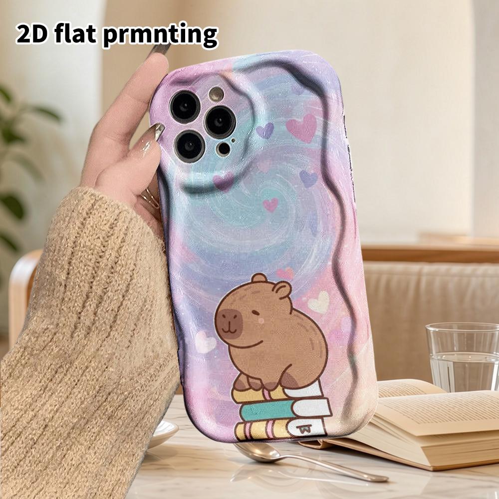 Phone Case: 2D Flat Design Suitable for iPhone 18 17 16 15 14 13 Pro Film Protective Case, Couple Style, Heart Swirl, Christmas and Halloween Gifts