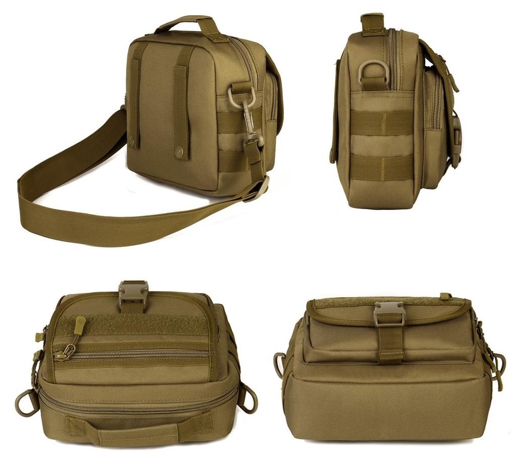 Molle Compatible Available In 6 Shoulder Camouflage [PHOENIX IKKI] Dual-Use Bag, Colors, Camouflage, Water-Resistant, Outdoor, Tactical, Bag,