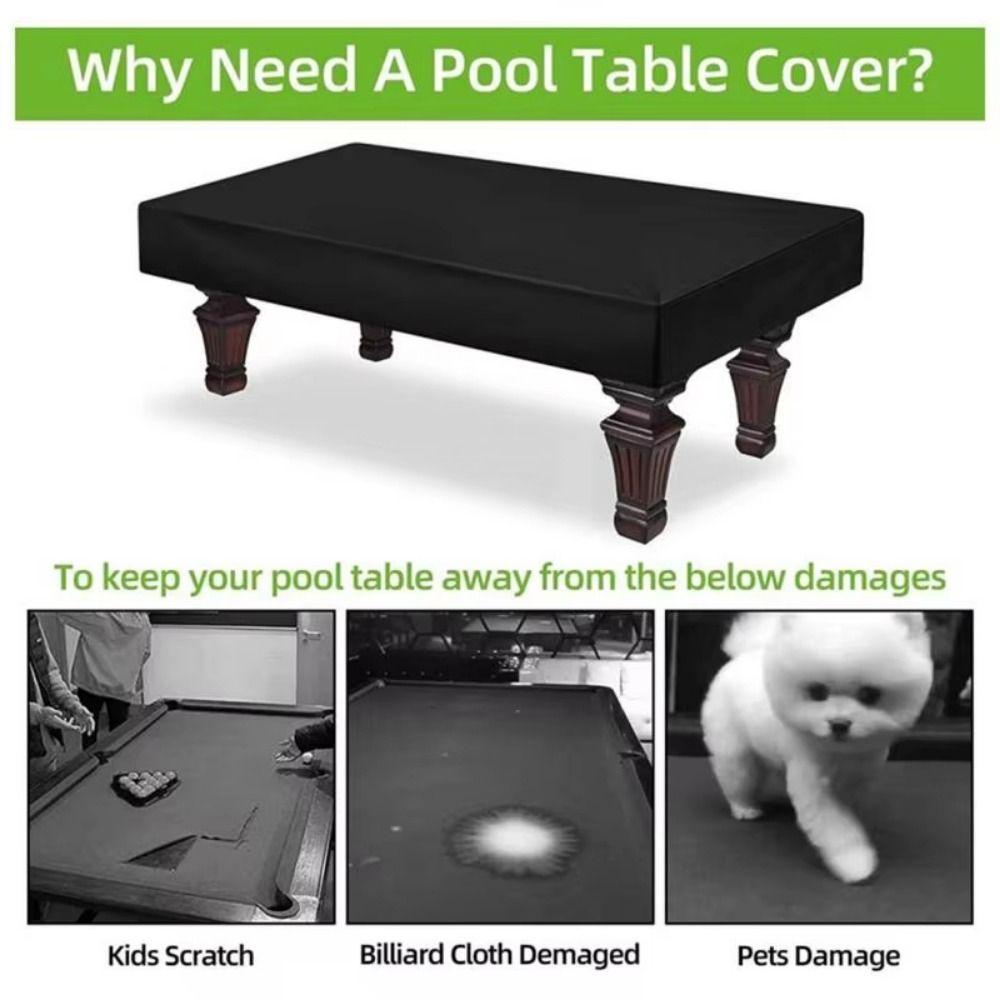210D Pool Table Cover Oxford Cloth Snooker Billiard Table Protective Cover  Indoor