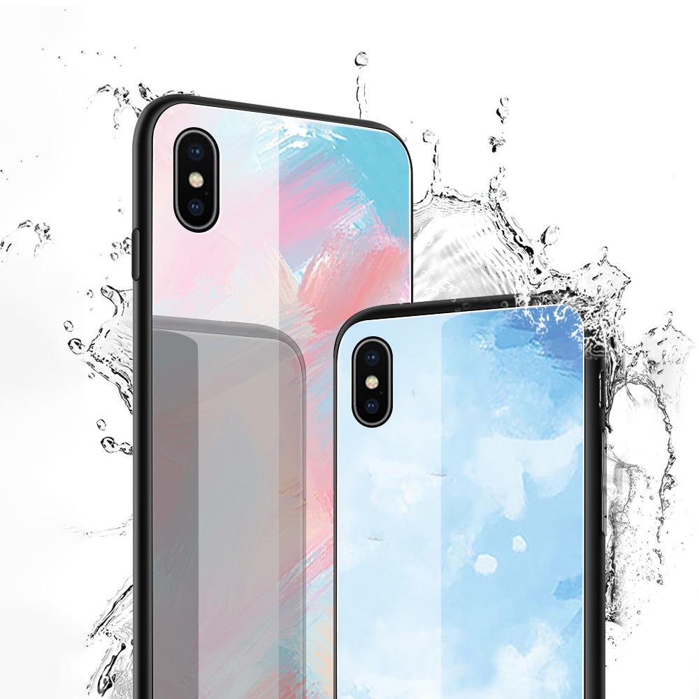 Tempered Glass Phone Case For iPhone 11 12 13 14 15 16 17 Redmi 10 12 14C Note10 Note14 Xiaomi 11Lite PocoC75 Soft Edge Shockproof Smooth Shell