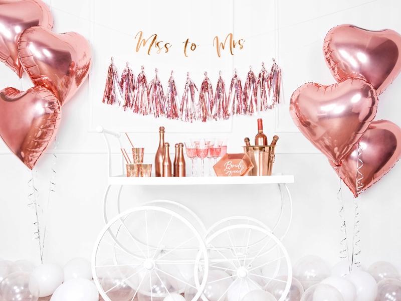 Heart Foil Balloon, Rose Gold, 45Cm, 1 Piece