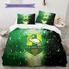 ADO Den Haag Pattern Bedding Quilt Set  Home Decoration  Gift (1 * Duvet Cover + 2 * Pillowcase  Without Core)