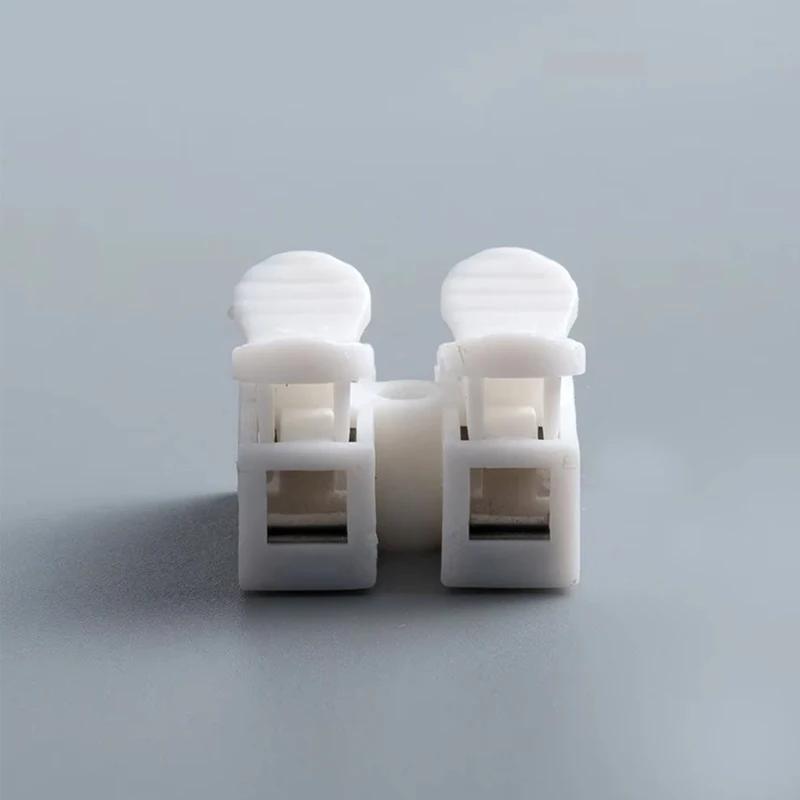 20/50Pcs No Solding Quick 1P 2P Cable Wire Connector No Screw Terminal Block Spring Clamp