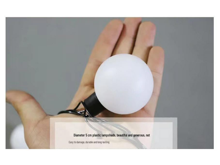 LED Ping Pong String Lights - Multi-Purpose Decorative Lights for Weddings, Festivals, Outdoor Camping, and Party Backgrounds