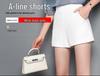 Women's Plus Size High Waist White A-Line Shorts - Slimming, Loose Fit, Wide Leg, Perfect for Spring/Summer Casual Wear