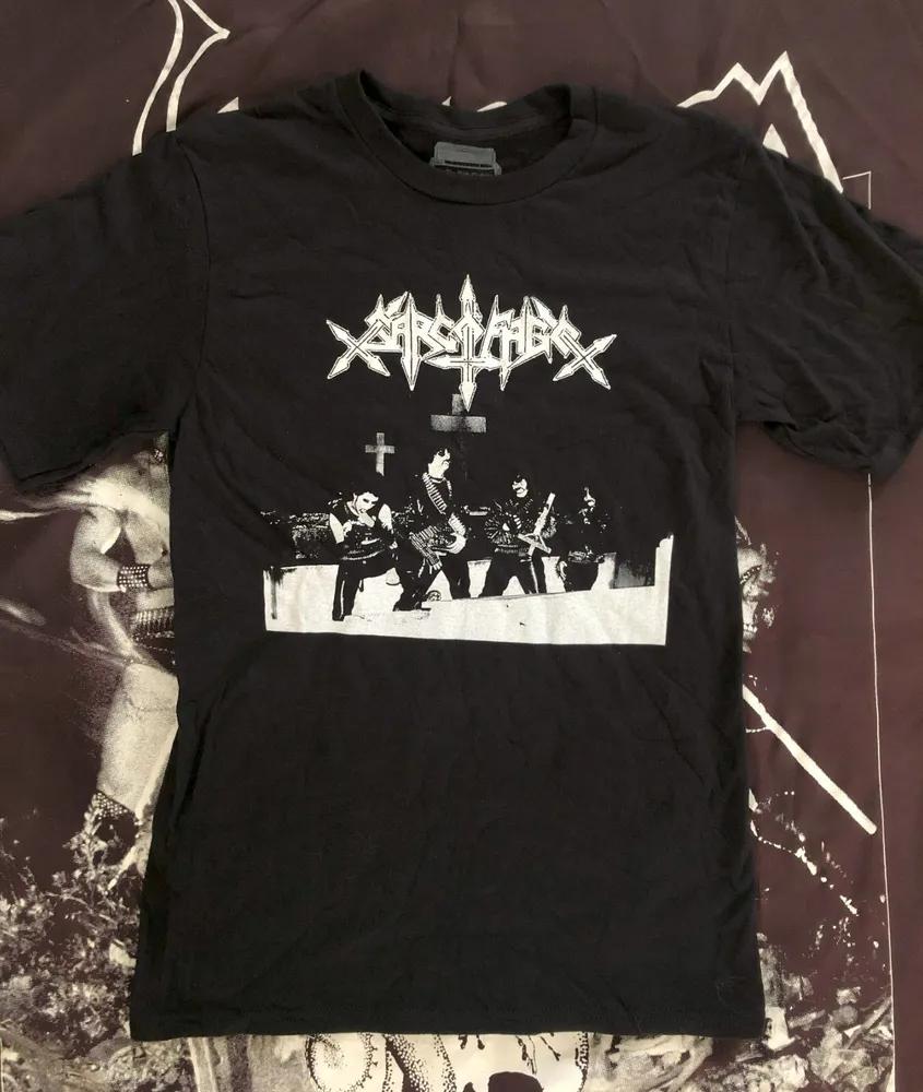 Unisex Short Sleeve Crew Neck Cotton T Shirt Sarcofago S