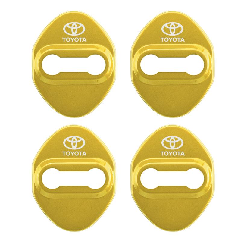 4PCS Car Door Lock Cover Case For Toyota chr Corolla Camry rav4 Yaris hilux prius avensis auris Prado verso fortuner Accessories
