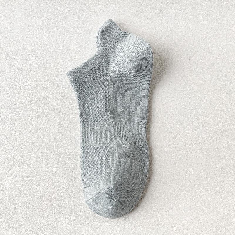 Plus Size Men's Summer Low-Cut Sport Cotton Socks, Breathable & Odor-Resistant, Size 46-50