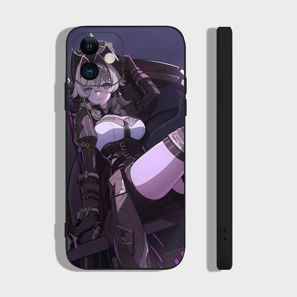 Vill-V Animated Game H-Honkai Impact 3rd Phone Case For IPhone 17 Air 16 15 14 13 Pro Max 11 12 Black Silicone Cover