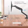 D-MOUNT D80 metal alumin 2-10KG 13"-32" monitor desktop stand mount gas spring arm full motion rotate clamp 0-60mm grommet