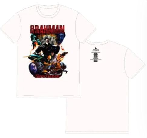 BRAHMAN 2021 Tour -Slow DANCE HALL White T-Shirt, Size L