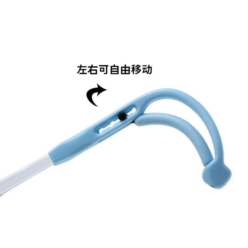 6-10 Kids Adjustable Optical Glasses Frame Boys Girls Round Silicone Anti-slip Customizable Myopia Hyperopia Glasses